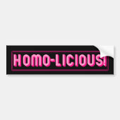 Homo-Licious! Bumpersticker (Voorkant)