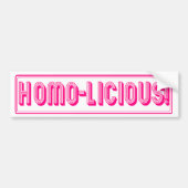 Homo-Licious Bumpersticker (Voorkant)