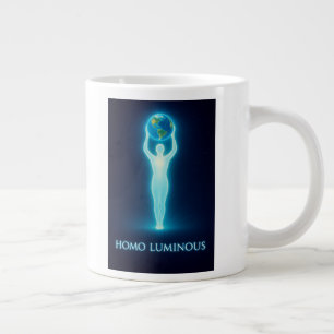 Homo Luminous The Light Bringer Ochtendmok Jumbo Extra Grote Beker