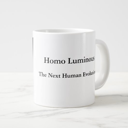 Homo Luminous The Next Human Evolution Mug Jumbo (Devant droit)
