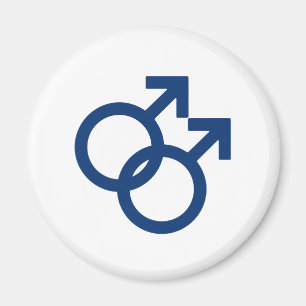 Homo mannelijk geslachtsymbool magneet