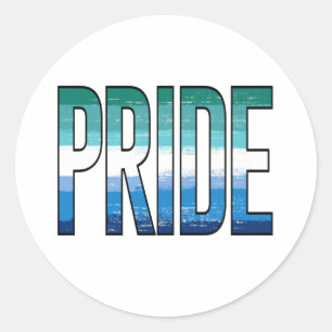 Homo Mannelijke Trots Woord Ronde Sticker