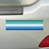 Homo Mannen Pride Bumpersticker (Op auto)