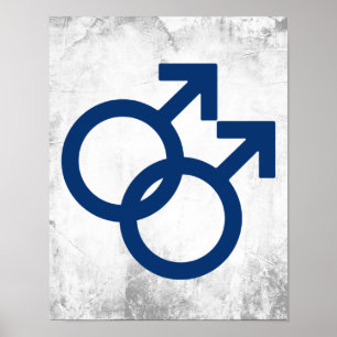 Homo MLM-gendersymbool Poster