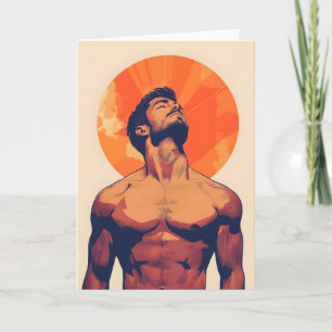 Homo-ontwerp kaart voor verjaardagsfelicitaties