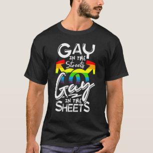 Homo Op De Straat Homo In Bed Lgbt Pride Fu T-shirt