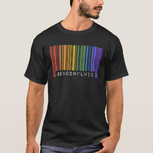 Homo Queer Streepjescode Trots Genderfluid Estheti T-shirt