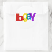 homo ronde sticker (Tas)