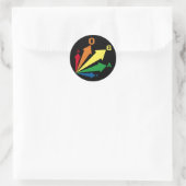homo ronde sticker (Tas)