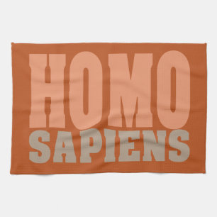 HOMO SAPIENS serviettes à main personnalisées