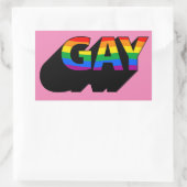 HOMO T-shirt Rechthoekige Sticker (Tas)