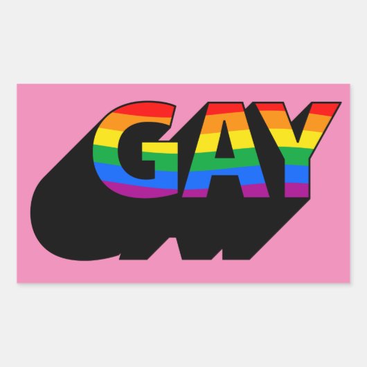 HOMO T-shirt Rechthoekige Sticker (Voorkant)