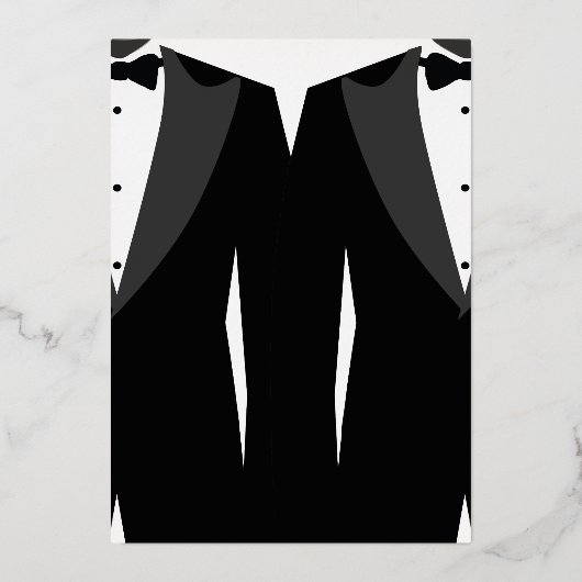 Homo trouwfeest uitnodigingen echte goud (Achterkant)