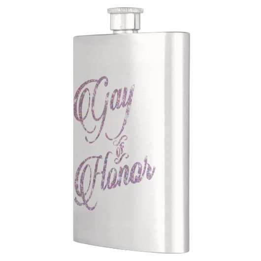 Homo van eer | Ombre Blauw Roze Paarse Keepsake Flacon (Links)