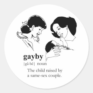 HOMOBABY (Lesbisch) Ronde Sticker