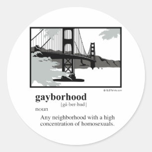 HOMOBUURT RONDE STICKER