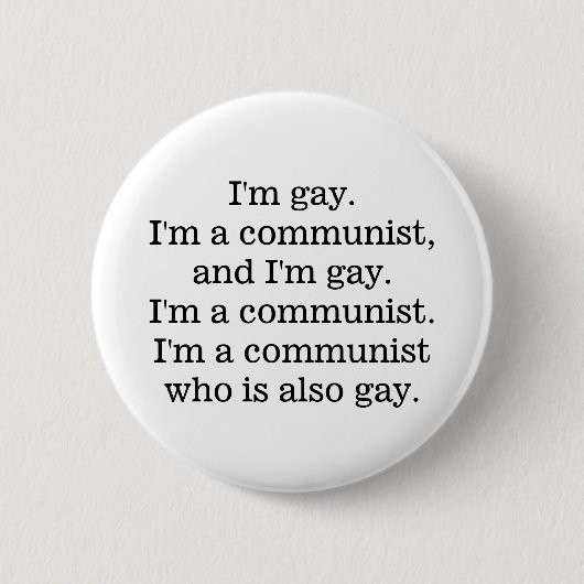homocommunist ronde button 5,7 cm (Voorkant)