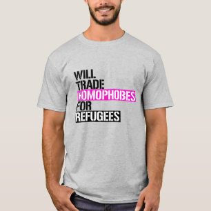 Homofoben ruilen voor Vluchtelingen T-shirt
