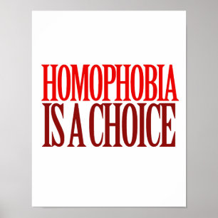 HOMOFOBIA IS EEN KEUZE POSTER