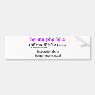 homofobie bumpersticker
