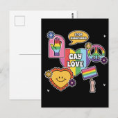 Homogene liefde. Pride dag. LGBT+Pride. Briefkaart (Voorkant / Achterkant)
