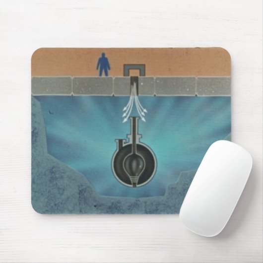 Homogene reactor experiment 2 (HRE-2) Mousepad Muismat (Met muis)