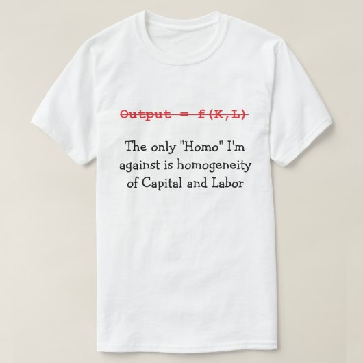 Homogénéité de T-shirt capital de la conception #3 (Design devant)
