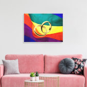 Homohuwelijk op Canvas (Insitu (Woonkamer))