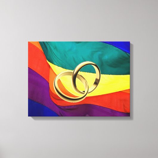 Homohuwelijk op Canvas (Voorkant)
