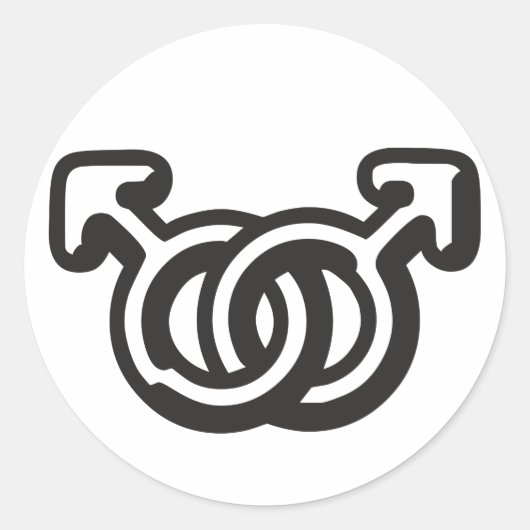 HomoMen Ronde Sticker (Voorkant)