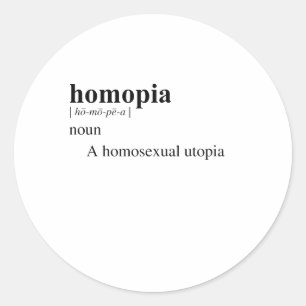 HOMOPIA RONDE STICKER