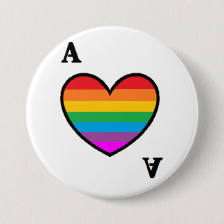 homoromantische aseksuele ACE-Button Ronde Button 7,6 Cm