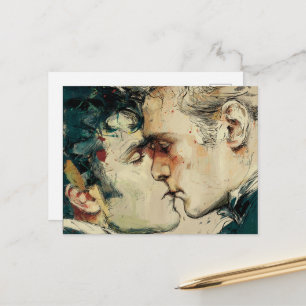 Homo's Zoenen Elkaar de Schoonheid van Liefde Briefkaart