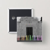 homoseksualiteit vierkante button 5,1 cm (Voorkant /achterkant)