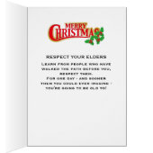 Homoseksueel ouderenmisbruik: LGBTQIA + kerst Kaar (Binnen (Rechts))