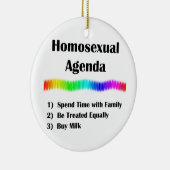 Homoseksuele agenda keramisch ornament (Rechts)