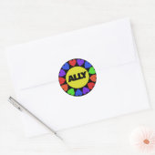 homoseksuele bondgenoot ronde sticker (Envelop)