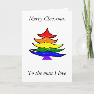 Homoseksuele kerstkaart feestdagen kaart