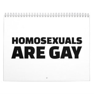 Homoseksuelen zijn homo's kalender