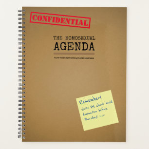 Homosexuel Agenda LGBT Plaisanterie