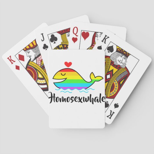 Homosexuwhale | LGBTQ+ Pride Pokerkaarten (Achterkant)