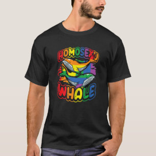 Homosexuwhale regenboogwalvis LGBT 1 T-shirt