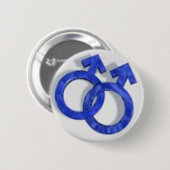 homosymbool ronde button 5,7 cm (Voorkant /achterkant)