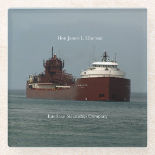 Hon James L. Oberstar glass onderzetter Glazen Onderzetter