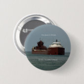 Hon James L. Oberstar-knop Ronde Button 5,7 Cm (Voorkant /achterkant)