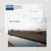 Hon James L. Oberstar Soo Locks Post Card Briefkaart (Voorkant / Achterkant)
