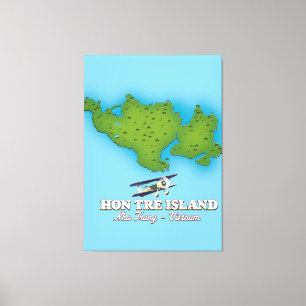 hon tre eiland Vietnam Canvas Afdruk