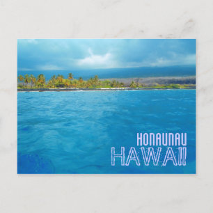 Honaunau Hawaii Carte postale océan bleu pittoresq