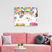 Hond 121 Chihuahua Canvas Afdruk (Insitu (Woonkamer))