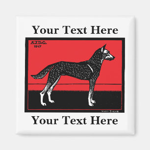 Hond (1917) Julie de Graag Magneet